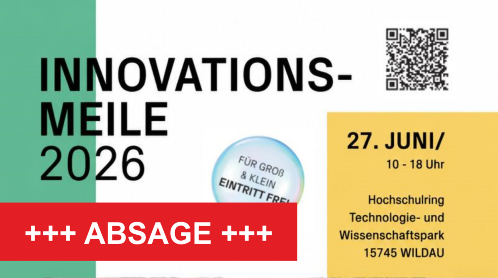 2026 06 26 Absage Innovationsmeile